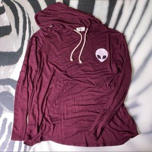 French Pastry | Maroon Alien Pullover